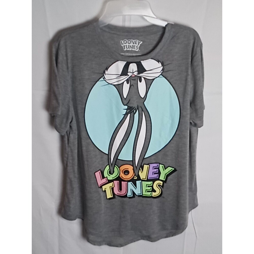 BUG'S BUNNY LOONEY TUNES GREY JUNIORS  T SHIRT SIZE XXL (19)